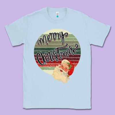 Retro Merry Christmas Classic Tee Designed By Bettercallsaul