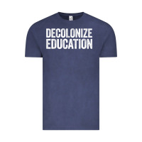 Vintage Denim Decolonize Education History Teacher Educator Gift Vintage Tee - trangStudio