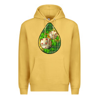 Antique Gold st.patrick's teardrop earrings Premium Hoodie - FaDigitalArtStudio