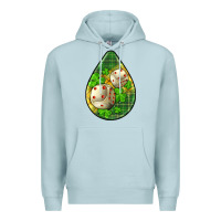 Blue Mist st.patrick's teardrop earrings Premium Hoodie - FaDigitalArtStudio