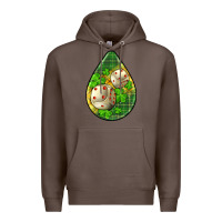 Coffee st.patrick's teardrop earrings Premium Hoodie - FaDigitalArtStudio