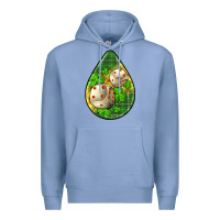 Colony Blue st.patrick's teardrop earrings Premium Hoodie - FaDigitalArtStudio