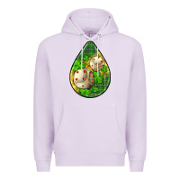 Lilac st.patrick's teardrop earrings Premium Hoodie - FaDigitalArtStudio