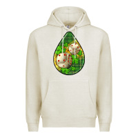 Oatmeal Heather st.patrick's teardrop earrings Premium Hoodie - FaDigitalArtStudio