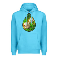 Ocean Blue st.patrick's teardrop earrings Premium Hoodie - FaDigitalArtStudio