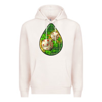 Pale Pink st.patrick's teardrop earrings Premium Hoodie - FaDigitalArtStudio