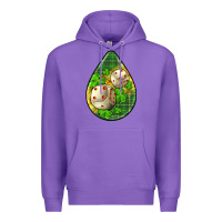 Purple st.patrick's teardrop earrings Premium Hoodie - FaDigitalArtStudio