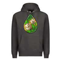 Smoke st.patrick's teardrop earrings Premium Hoodie - FaDigitalArtStudio
