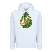 White st.patrick's teardrop earrings Premium Hoodie - FaDigitalArtStudio