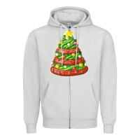 Dove Grey green chocolate christmas cookie cake Zipper Hoodie - FaDigitalArtStudio