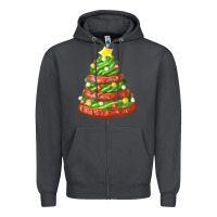 Smoke green chocolate christmas cookie cake Zipper Hoodie - FaDigitalArtStudio