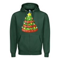 Sports Green green chocolate christmas cookie cake Zipper Hoodie - FaDigitalArtStudio