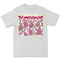 Dove Grey pink christmas tree cakes Premium Tee - MaliasSmallBusiness