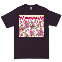 Plum pink christmas tree cakes Premium Tee - MaliasSmallBusiness