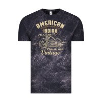 Cloud Black Retro Vintage American Motorcycle Indian for Old Biker Vintage Tee - trangStudio