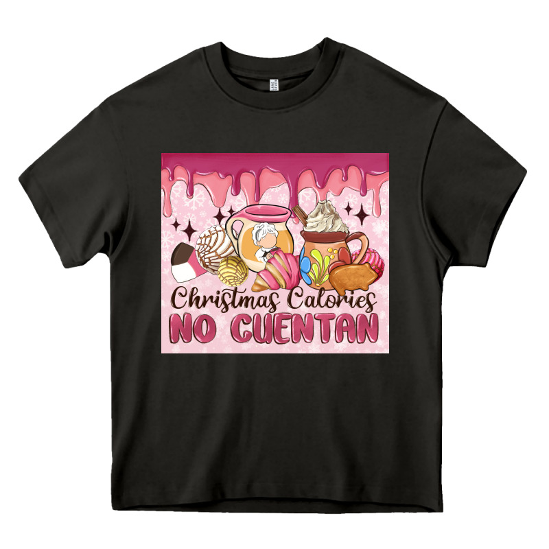 Christmas Calories No Cuentan Heavy Core Tee by MaliasSmallBusiness | Teevron