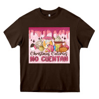 Chocolate Brown christmas calories no cuentan Heavy Core Tee - MaliasSmallBusiness