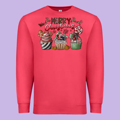Merry Christmas Premium Sweatshirt Designed By Cowhidedigitalart