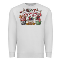 Dove Grey Merry Christmas Premium Sweatshirt - CowhideDigitalArt
