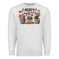 Oatmeal Heather Merry Christmas Premium Sweatshirt - CowhideDigitalArt
