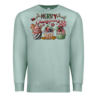 Seafoam Merry Christmas Premium Sweatshirt - CowhideDigitalArt