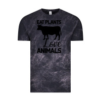 Cloud Black Eat Plants Love Animals Vintage Tee - Bettercallsaul
