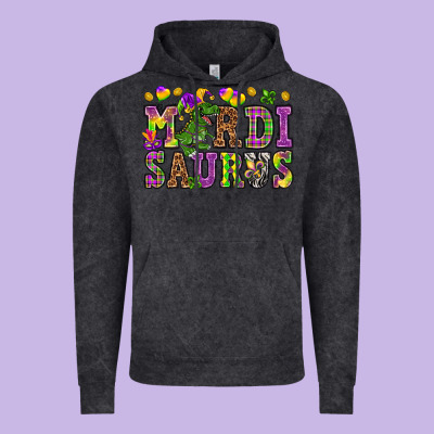 Mardi Saurus Vintage Hoodie Designed By Nancycooperartshop
