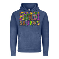 Vintage Denim Mardi saurus Vintage Hoodie - NancyCooperArtShop