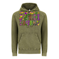 Vintage Olive Mardi saurus Vintage Hoodie - NancyCooperArtShop