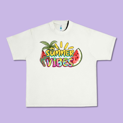 Summer Vibes Urban Heavy Tee Designed By Nancycooperartshop