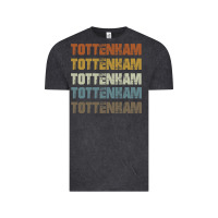 Vintage Black Retro Vintage Tottenham London Vintage Tee - trangStudio