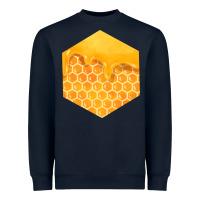 Navy honeycomb fa element Heavyweight Sweatshirt - FaDigitalArtStudio