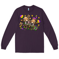 Plum Mardi Gras Heifers Long Sleeve Tee - HowdyJamesFarm