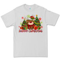 Dove Grey merry christmas reindeer Premium Tee - MaliasSmallBusiness