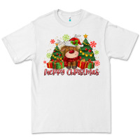 White merry christmas reindeer Premium Tee - MaliasSmallBusiness