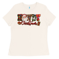 Bone Howdy Christmas Santa Ladies Tee - NancyCooperArtShop