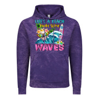 Cloud Purple Life's a beach make some waves Vintage Hoodie - NancyCooperArtShop