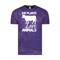 Cloud Purple Eat Plants Love Animals Vintage Tee - Bettercallsaul
