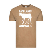 Vintage Coffee Eat Plants Love Animals Vintage Tee - Bettercallsaul