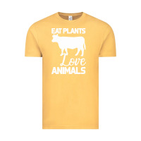 Vintage Mustard Eat Plants Love Animals Vintage Tee - Bettercallsaul