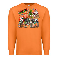 Carrot Merry Christmas  tractor Premium Sweatshirt - CowhideDigitalArt