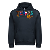 Navy texas with arrow and sunflowers Urban Hoodie - Artiststas