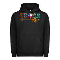Pigment Black texas with arrow and sunflowers Urban Hoodie - Artiststas