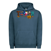 Pigment Midnight Navy texas with arrow and sunflowers Urban Hoodie - Artiststas