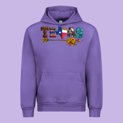 Texas With Arrow And Sunflowers Urban Hoodie Designed By Artiststas