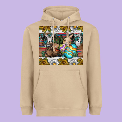 Easter Heavyweight Hoodie Designed By Cowhidedigitalart