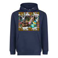 Navy easter Heavyweight Hoodie - CowhideDigitalArt