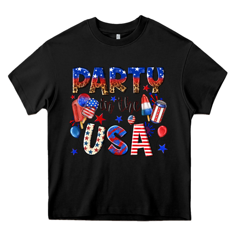 Party In The Usa Heavy Core Tee by NancyCooperArtShop | Teevron