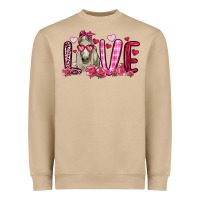Mushroom valentines day love horse Heavyweight Sweatshirt - OliviaCreatesArt