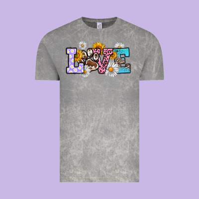 Dog Paw Love Vintage Tee Designed By Ranaportraitstore